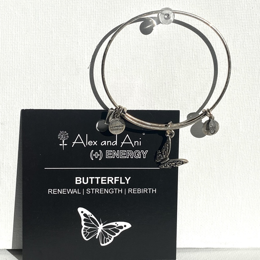DISCONTINUED Alex & Ani Bangle Bracelet - Butterfly